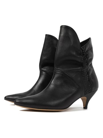 loft37 Leder-Stiefeletten "Make Me Like You" in Schwarz