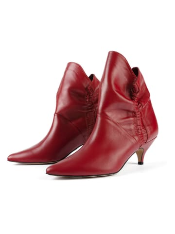 loft37 Leren enkellaarzen "Make Me Like You" rood