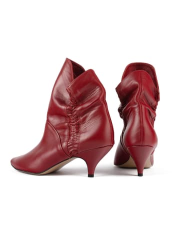 loft37 Leren enkellaarzen "Make Me Like You" rood