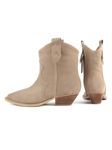 loft37 Leren boots "New Sombody Else" beige