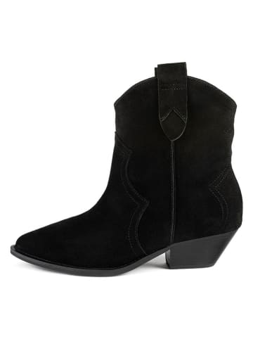loft37 Leder-Boots in Schwarz