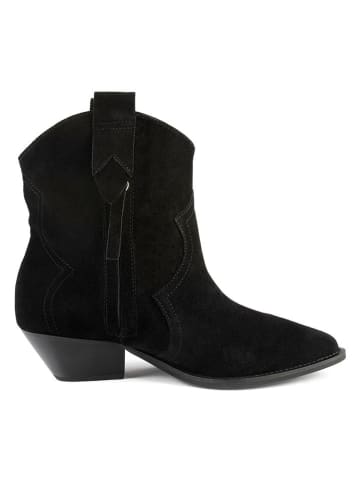 loft37 Leder-Boots in Schwarz