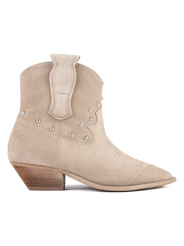 loft37 Leren boots "Texas" beige