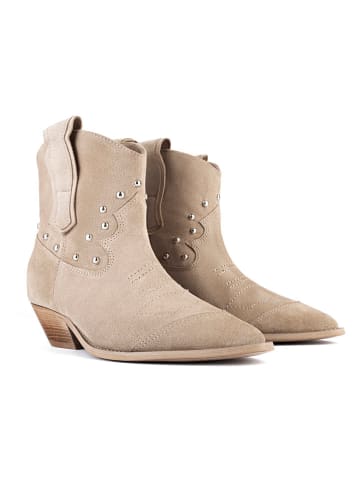 loft37 Leder-Cowboy-Boots "Texas" in Beige