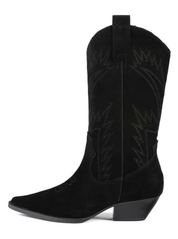 loft37 Leren enkellaarzen "Crush On U" zwart