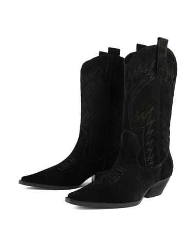 loft37 Leren enkellaarzen "Crush On U" zwart