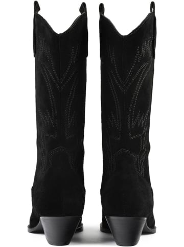 loft37 Leren enkellaarzen "Crush On U" zwart