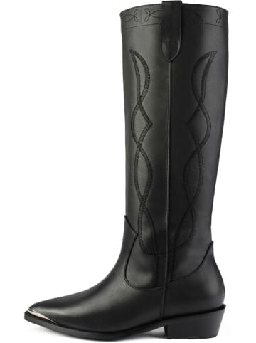 loft37 Leder-Stiefel "Live In Texas" in Schwarz