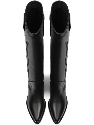 loft37 Leder-Stiefel "Live In Texas" in Schwarz