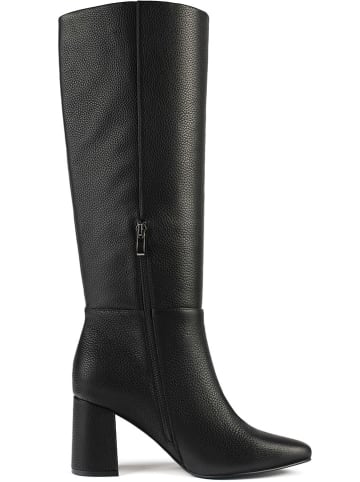 loft37 Leder-Stiefel "Miss Agent" in Schwarz