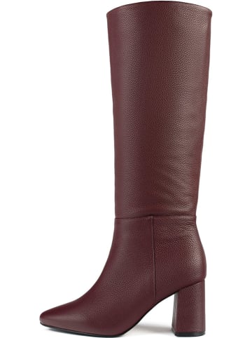 loft37 Leder-Stiefel "Miss Agent" in Bordeaux