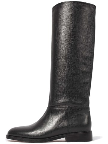 loft37 Leder-Stiefel "Simple" in Schwarz