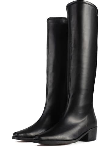 loft37 Leder-Stiefel "Shot In The Dark" in Schwarz