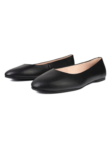 loft37 Leder-Ballerinas "Baby Come On" in Schwarz