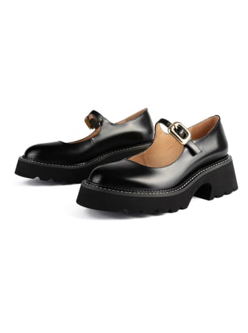 loft37 Leder-Pumps "Four Seasons" in Schwarz