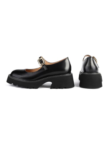 loft37 Leder-Pumps "Four Seasons" in Schwarz