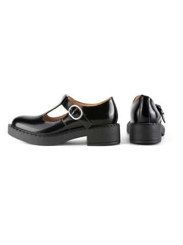 loft37 Leder-Ballerinas "I'm Good" in Schwarz