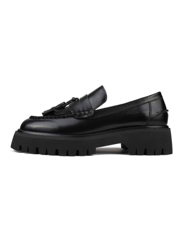 loft37 Leder-Mokassins "Something Good" in Schwarz