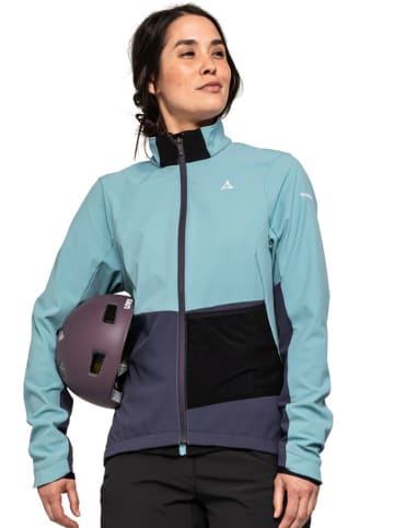 Schöffel Fahrradjacke "Zumaia" in Hellblau/ Lila
