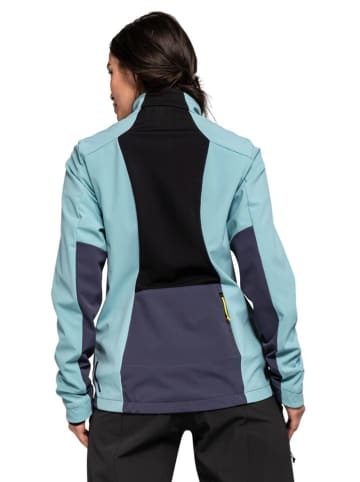 Schöffel Fahrradjacke "Zumaia" in Hellblau/ Lila