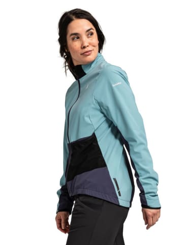 Schöffel Fahrradjacke "Zumaia" in Hellblau/ Lila