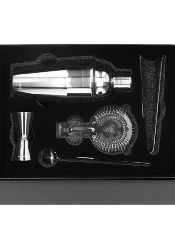 Homla 5-delige set: cocktailshaker & accessoires ''Moi'' zilverkleurig