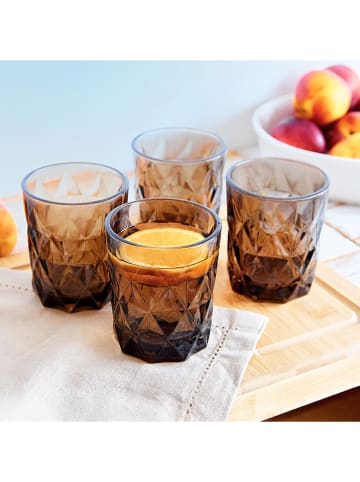 Homla 4er-Set: Gläser ''Lunna'' in Grau - 290 ml