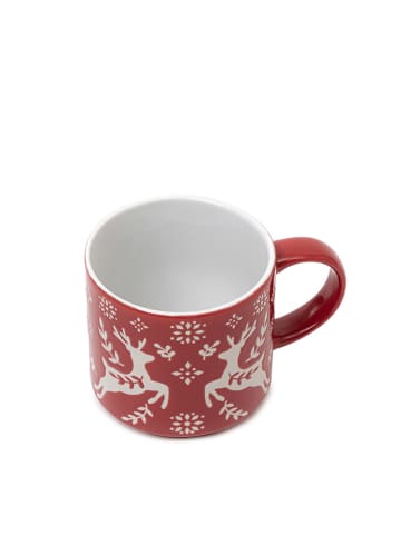 Homla Tasse ''Avero'' in Rot/ Weiß - 350 ml