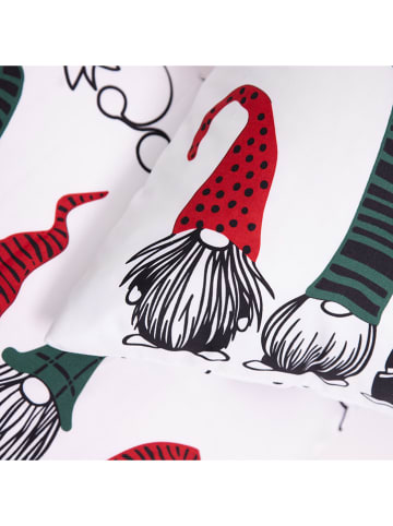 Homla Komplet pościeli "Gnomes" w kolorze białym ze wzorem z mikrowłókna