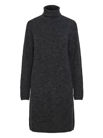 Pieces Strickkleid in Anthrazit