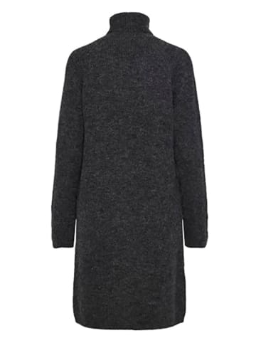 Pieces Strickkleid in Anthrazit