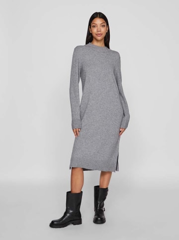 Vila Strickkleid in Grau
