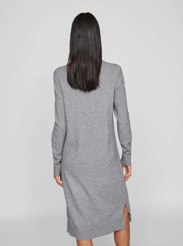 Vila Strickkleid in Grau