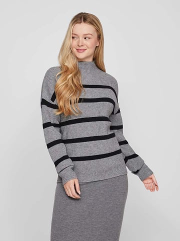 Vero Moda Pullover in Grau/ Schwarz
