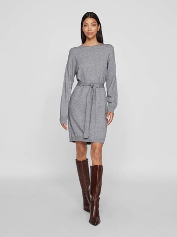 Vila Strickkleid in Grau
