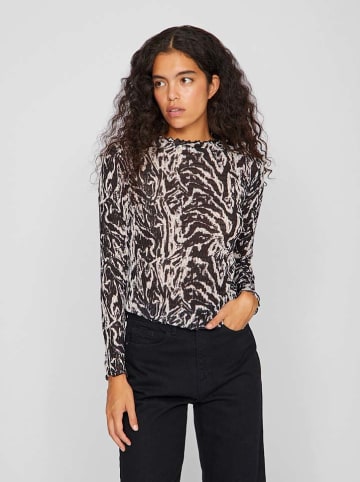 Vila Longsleeve crème/zwart