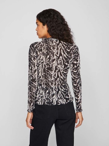 Vila Longsleeve in Creme/ Schwarz