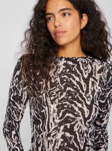 Vila Longsleeve in Creme/ Schwarz