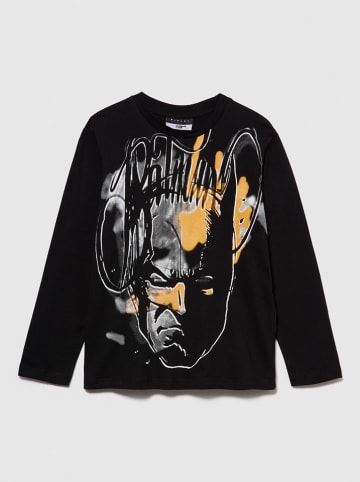 Sisley Longsleeve zwart/meerkleurig