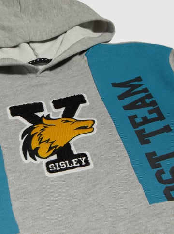 Sisley Bluza w kolorze niebiesko-szarym