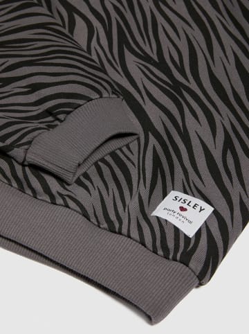 Sisley Sweatshirt grijs/zwart