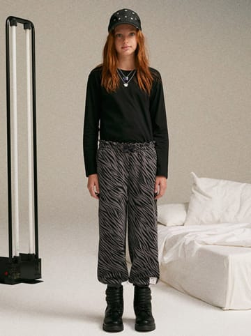 Sisley Sweathose in Schwarz/ Grau