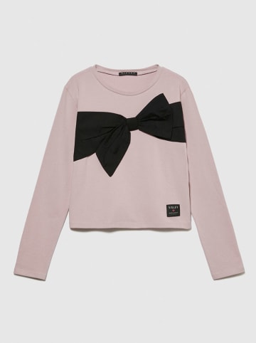 Sisley Longsleeve in Schwarz/ Rosa