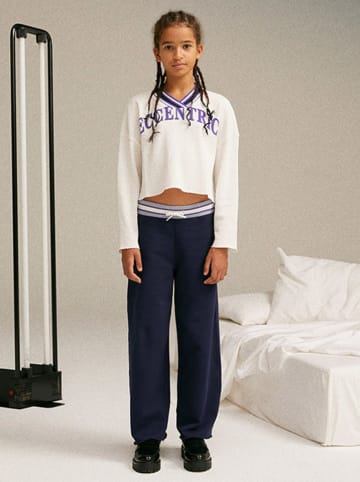 Sisley Longsleeve blauw/crème