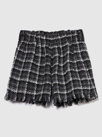 Sisley Shorts in Schwarz/ Weiß