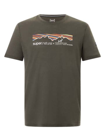 super.natural Functioneel shirt "HZSG Logo" bruin