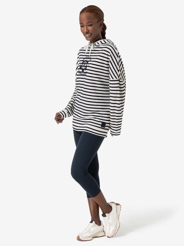 super.natural Hoodie "Feel Good" in Weiß/ Dunkelblau