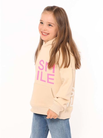 Zwillingsherz Bluza "Alissa" w kolorze brzoskwiniowo-jasnoróżowym