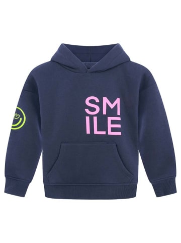 Zwillingsherz Hoodie "Alissa" in Dunkelblau/ Rosa