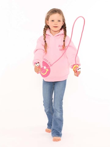 Zwillingsherz Hoodie "Always Happy" in Rosa
